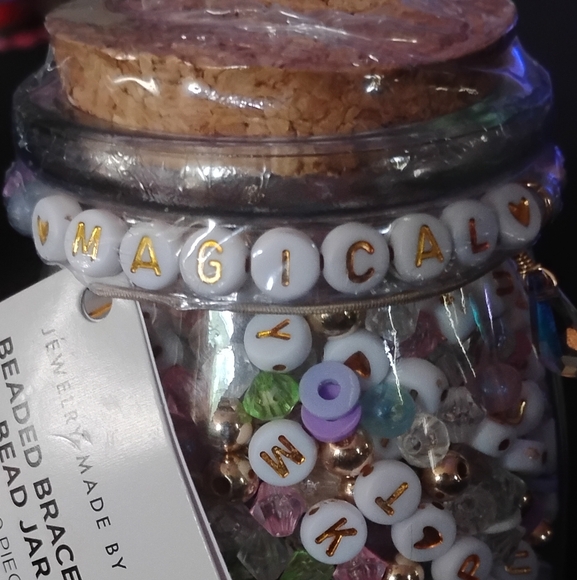 Beaded Bracelet Bead Jar - Multicolor - Picture 3 of 4